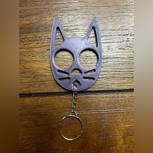 3D print self defense kitty keychain